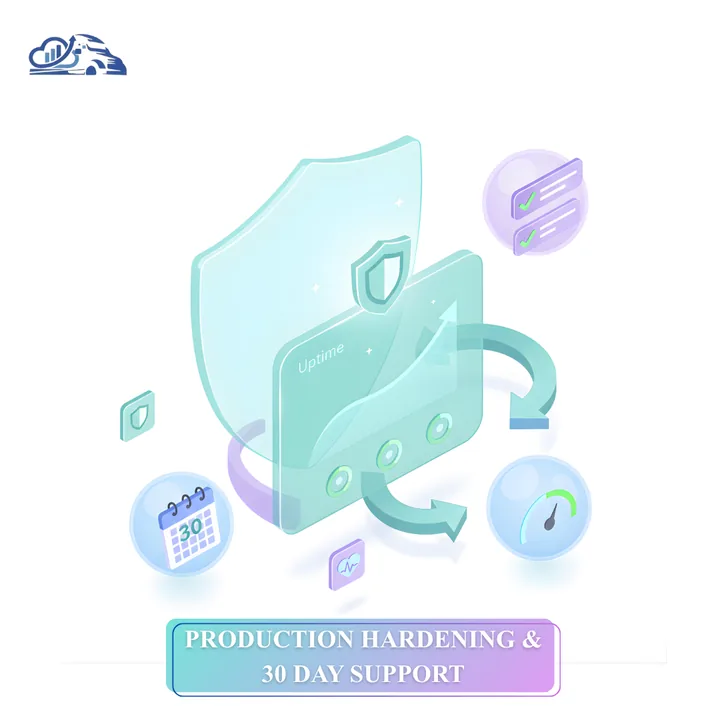 Diagram: Production Hardening and 30 Day Support (Where We Stabilize Your Agent)